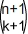 coefficient binomial n+1 k+1