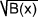racine carré de B(x)
